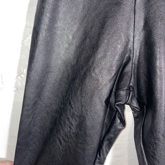 Commando Faux Leather Leggings Raw Hem Black Size XS - Picture 3 of 10